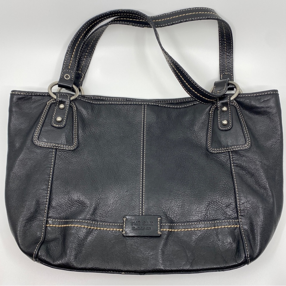 The Sak Black Leather Handbag 11”Lx10”Hx6”W